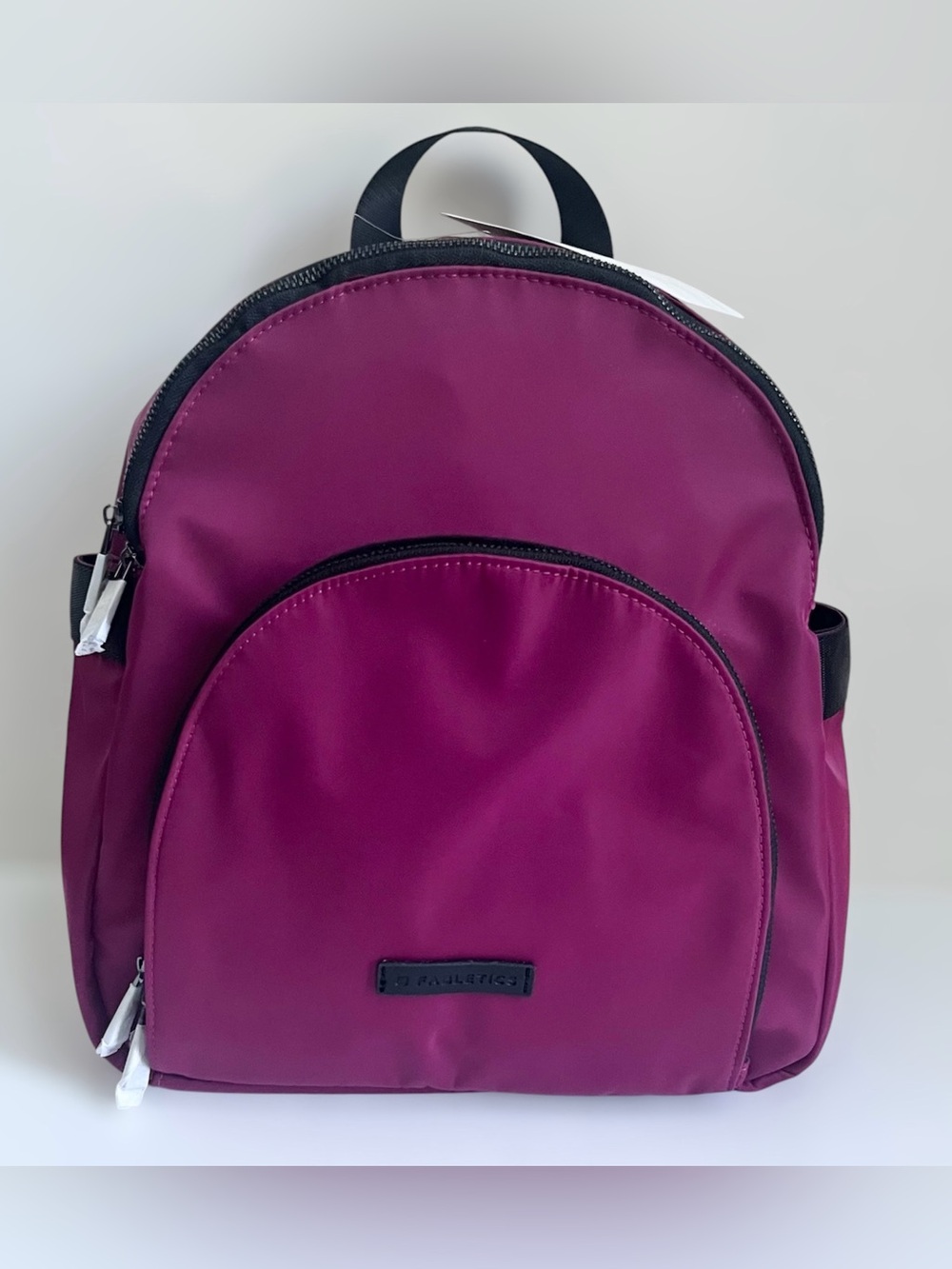 NWT Fabletics Magenta Bayberry Pink Black Minimalist Downtown Backpack